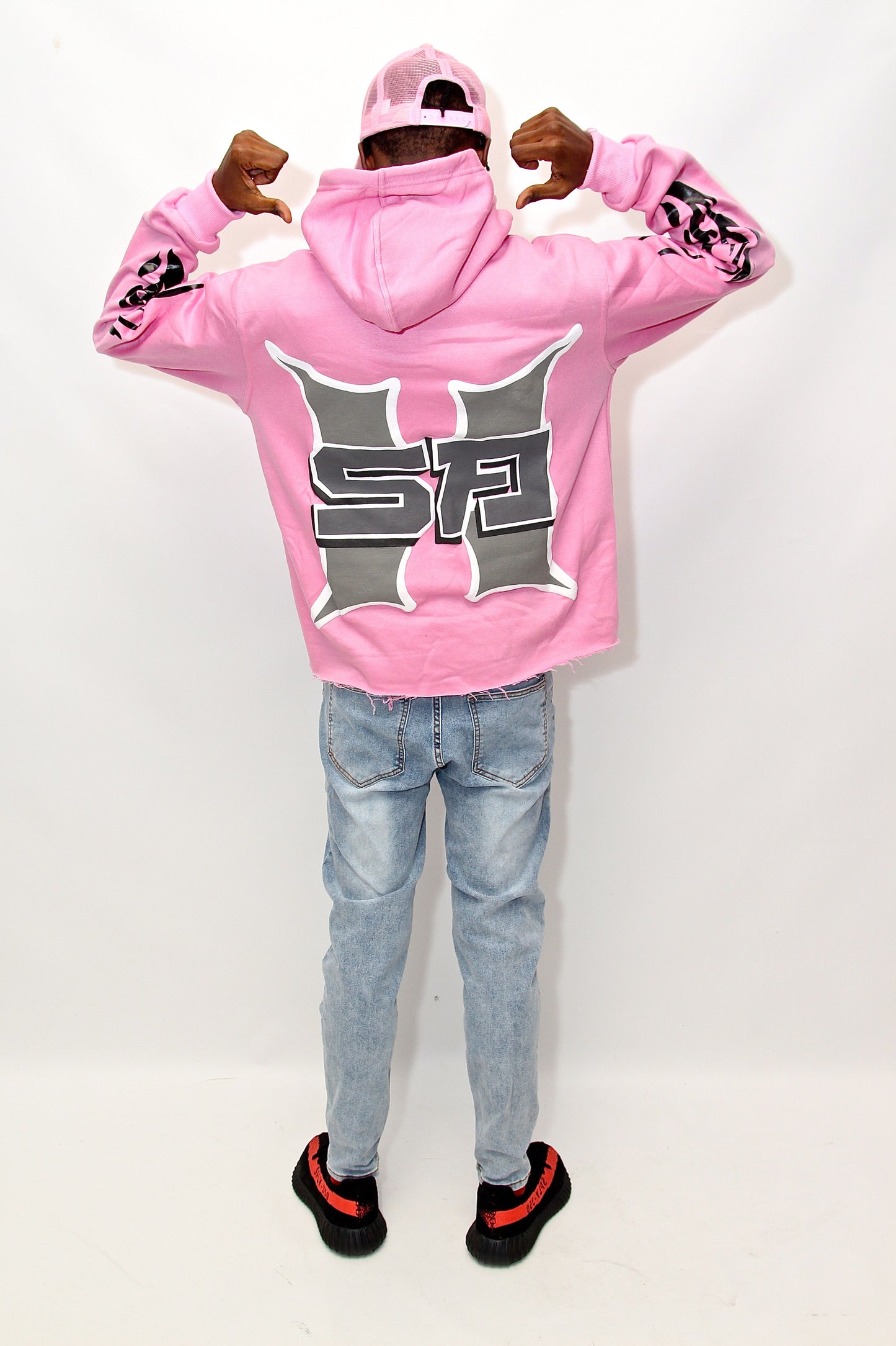 Pink Thunder SA Cropped hoodie