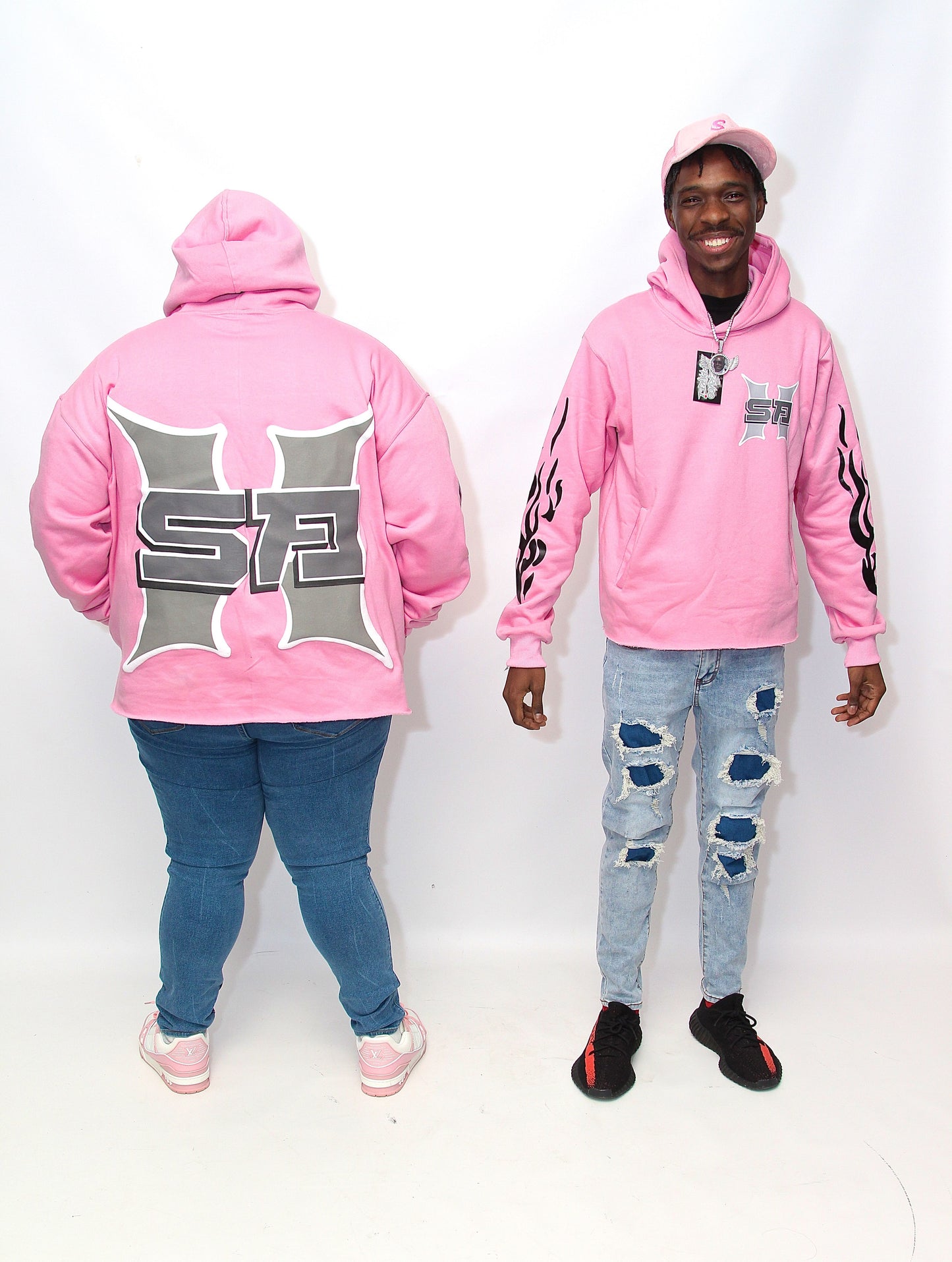 Pink Thunder SA Cropped hoodie