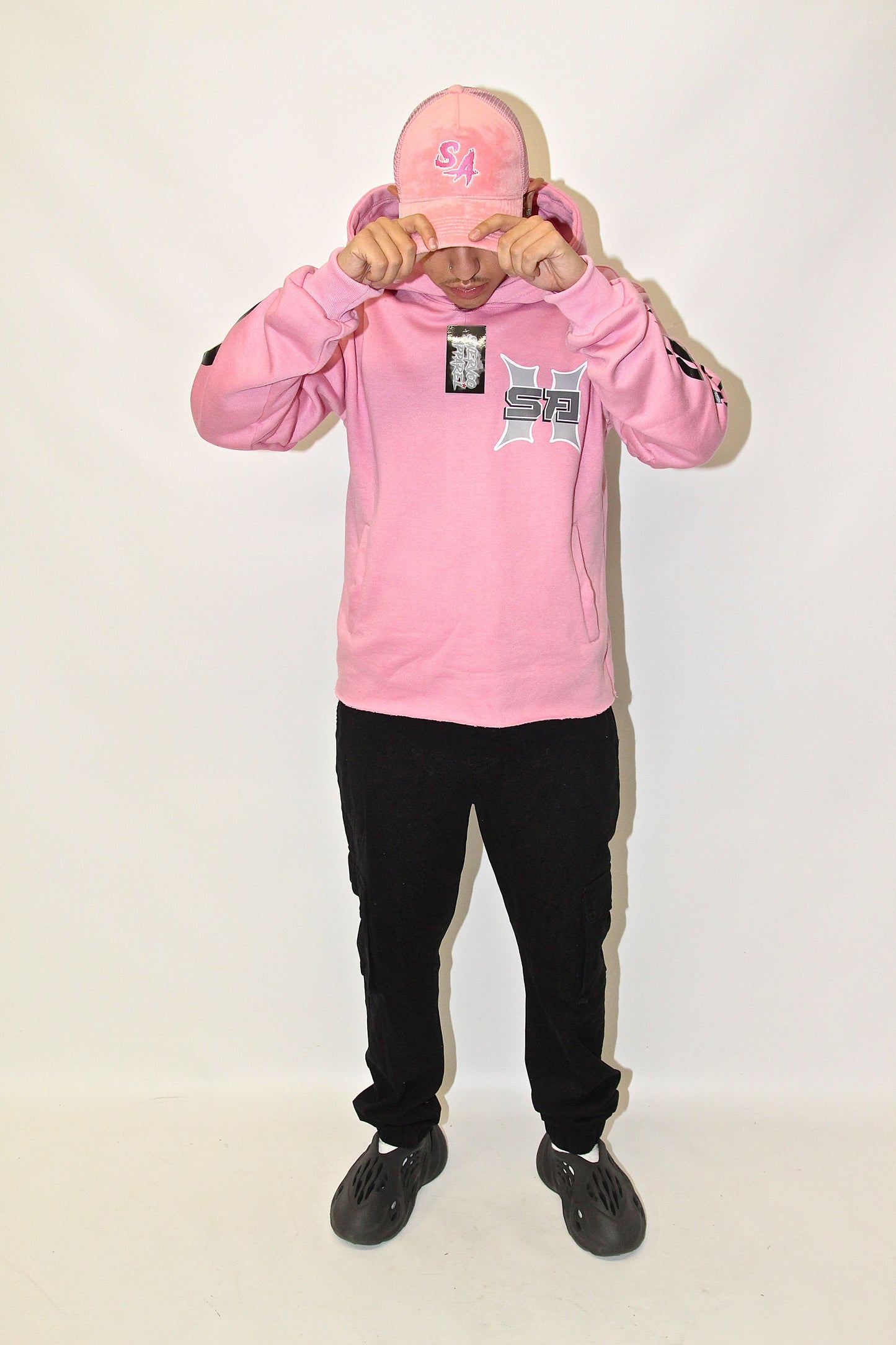 Pink Thunder SA Cropped hoodie