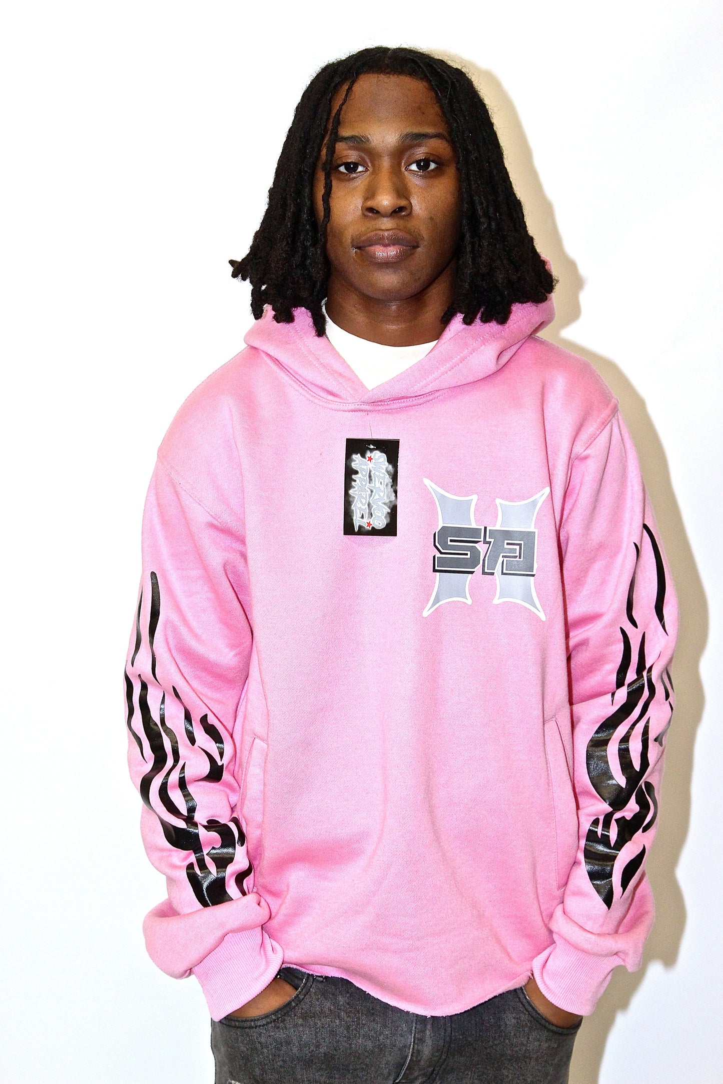 Pink Thunder SA Cropped hoodie